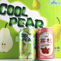 對(duì)鹿大白梨汽水果味碳酸飲料易拉罐裝330ml